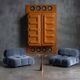 Edition Somop Wardrobe in Orange Molded Plastic, France, 1970s