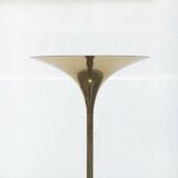 Vintage German floor lamp in Hollywood Regency style made of brass by Doria Leuchten, 1970s.