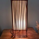 Vintage wicker lamp