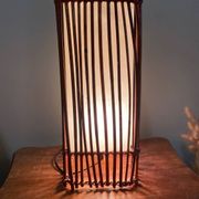 Lampe vintage en osier
