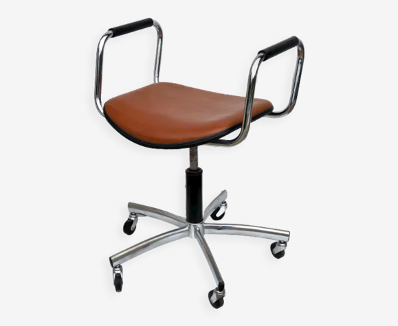 Fauteuil tabouret de bureau vintage