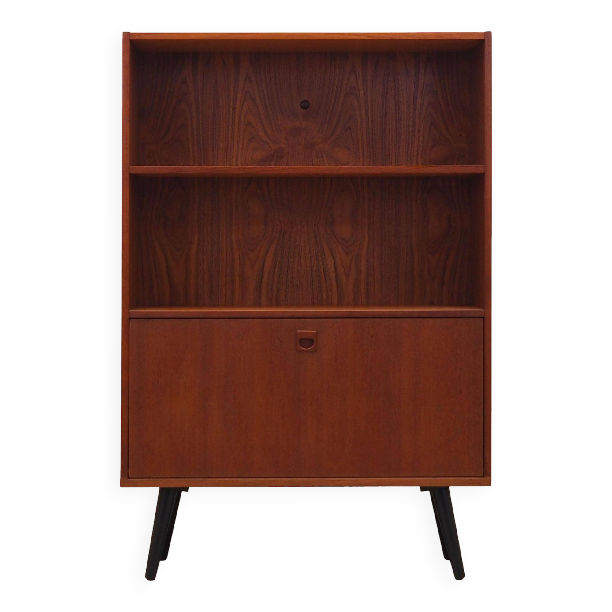 Bibliothèque en teck, design danois, années 1970, production : Danemark