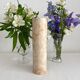 Straight vase in vintage alabaster or onyx
