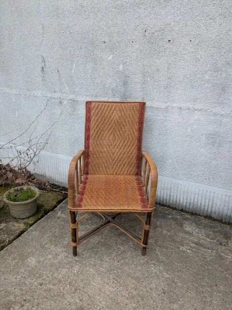 Wicker armchair