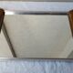 Mirror and wood tray