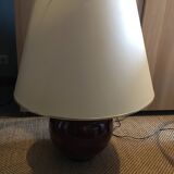 Pair of very large glazed ceramic ball lamps €80