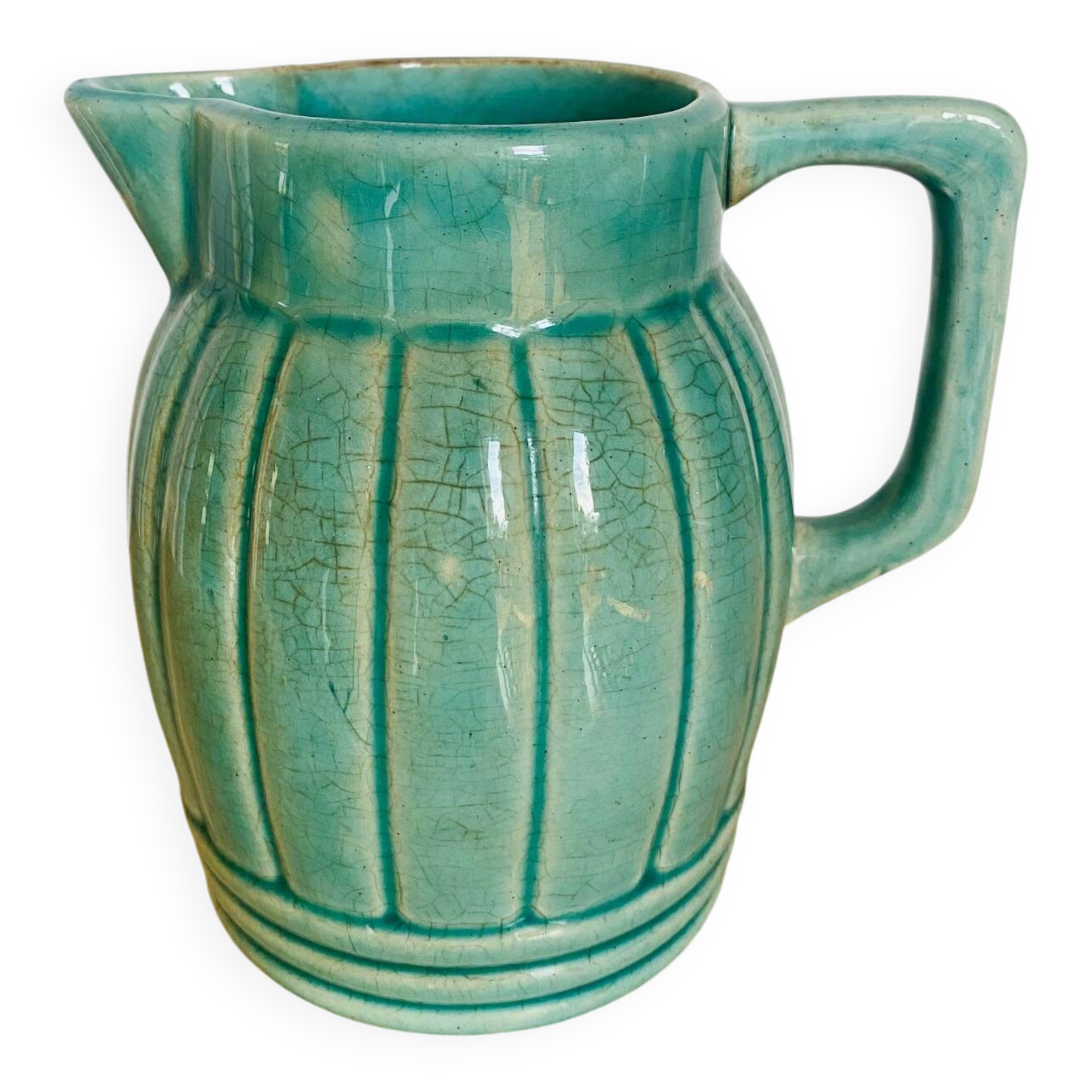 Old green pitcher Orchies No. 3