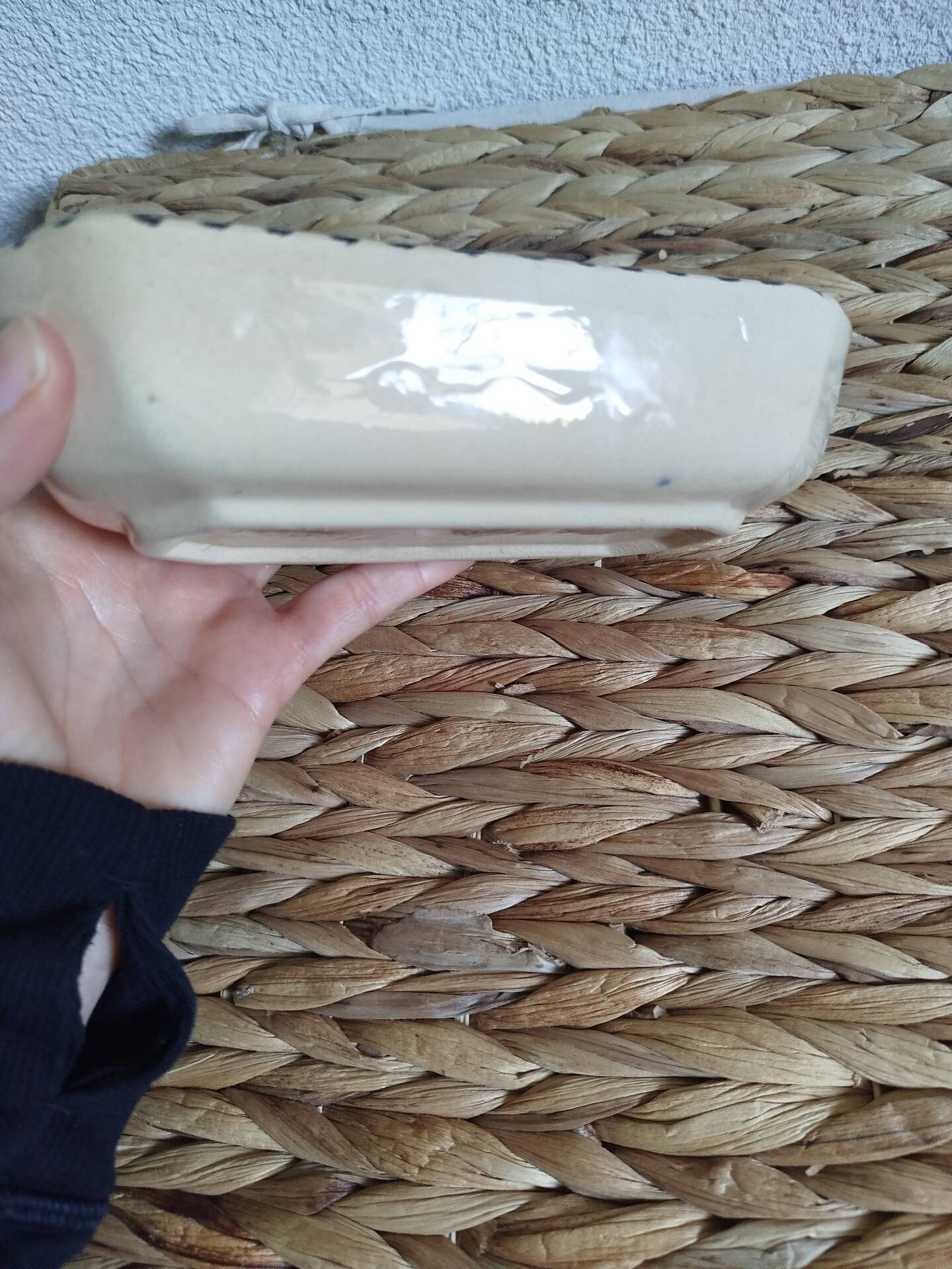 Handcrafted glazed ceramic bowl