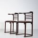 Mid-Century Modern Pair of Fledermaus Armchairs by Joseph Hoffman, Vienna, 1900s