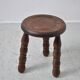 Tripod stool with turned leg 1970