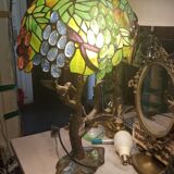Stained glass lamp floral