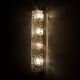 Wall lamp ice glass "bark".