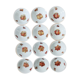 Set of 12 bowls decorated with Creartis Renaix fruit