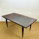 Table à manger Art déco en ébène de macassar, 1940