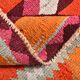 3x11 Pink Brown Vintage Kilim Runner Rug, 104x328Cm