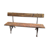 Garden bench in wood and cast iron