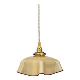 Vintage yellow opaline lampshade pendant light