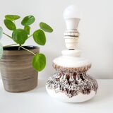 Vintage Fat lava tafellamp met bruintinten, jaren 1970