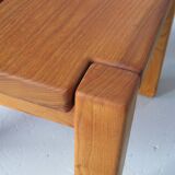 Pair of bedside or coffee tables in solid elm Regain edition