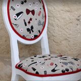 Restored Medallion Dressing Table Chair