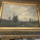 Oil on canvas, landscape by Karl Ben, 19th century.