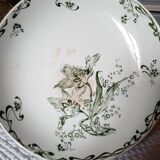 Old earthenware compote bowl
