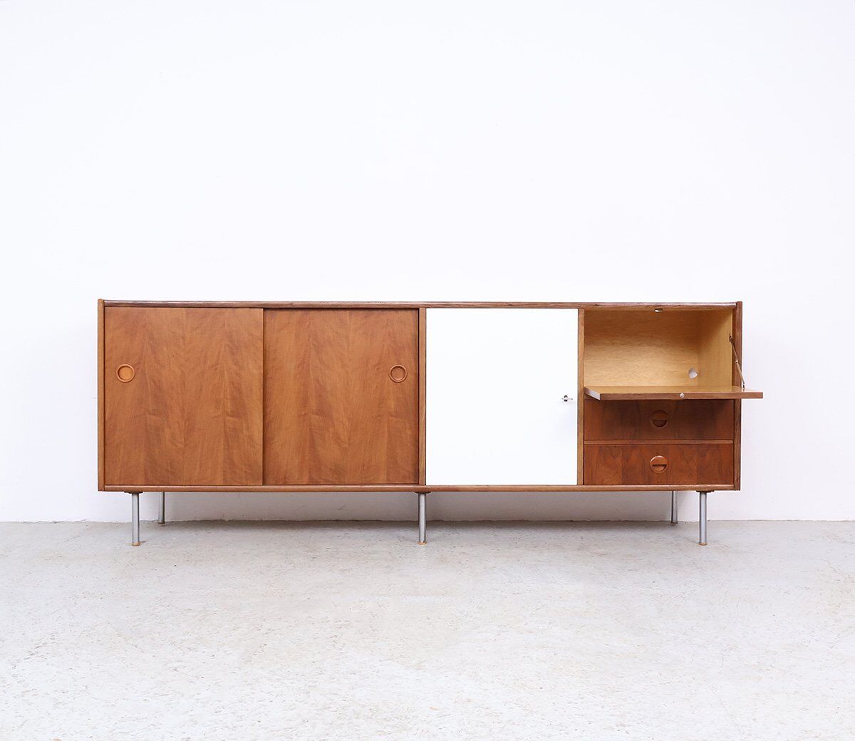 Vintage walnut sideboard by William Watting for Fristho, 1960s