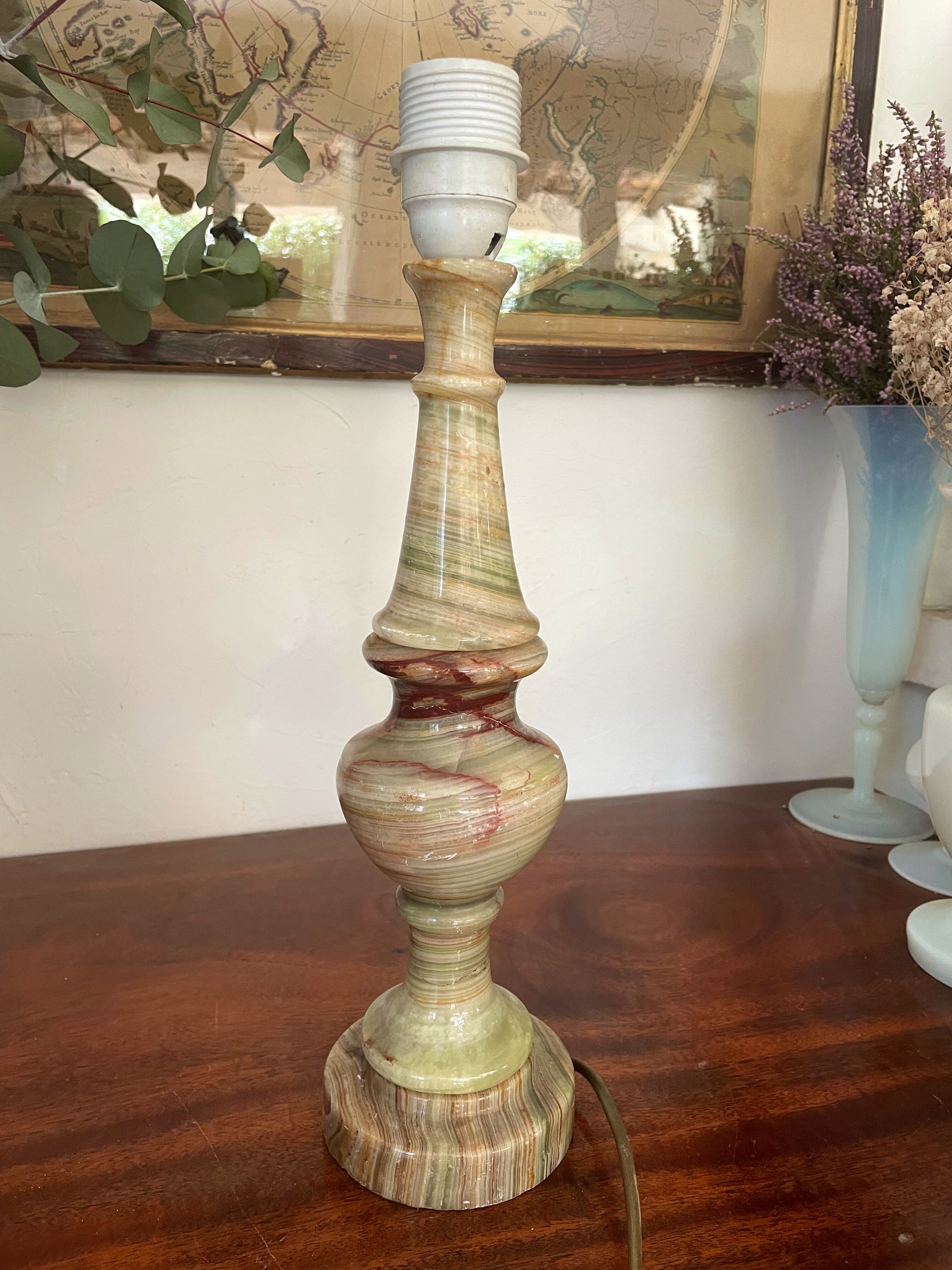 Vintage onyx lamp