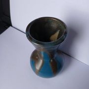 Puisaye stoneware vase signed Jean Pointu