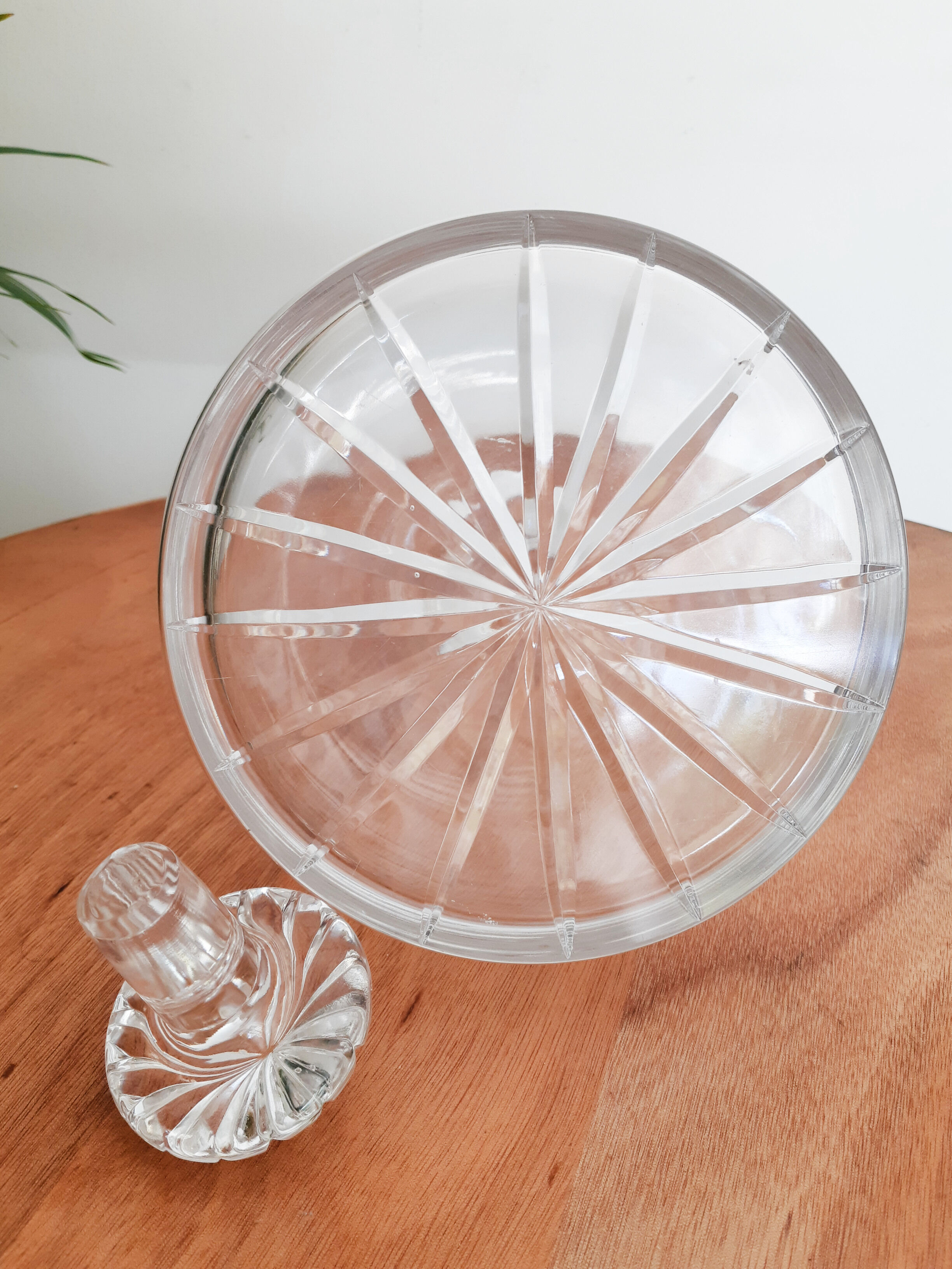 Decanter decanter wine, crystal, vintage French, 60s