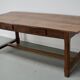 Rustic Dining Table in Oak and Elm from the Early 20th Century