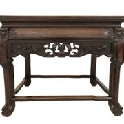 Table d'appoint en bois de fer et marbre de Chine Circa 1900