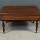 Rolling coffee table in solid mahogany, Louis-Philippe style – Late 19th century