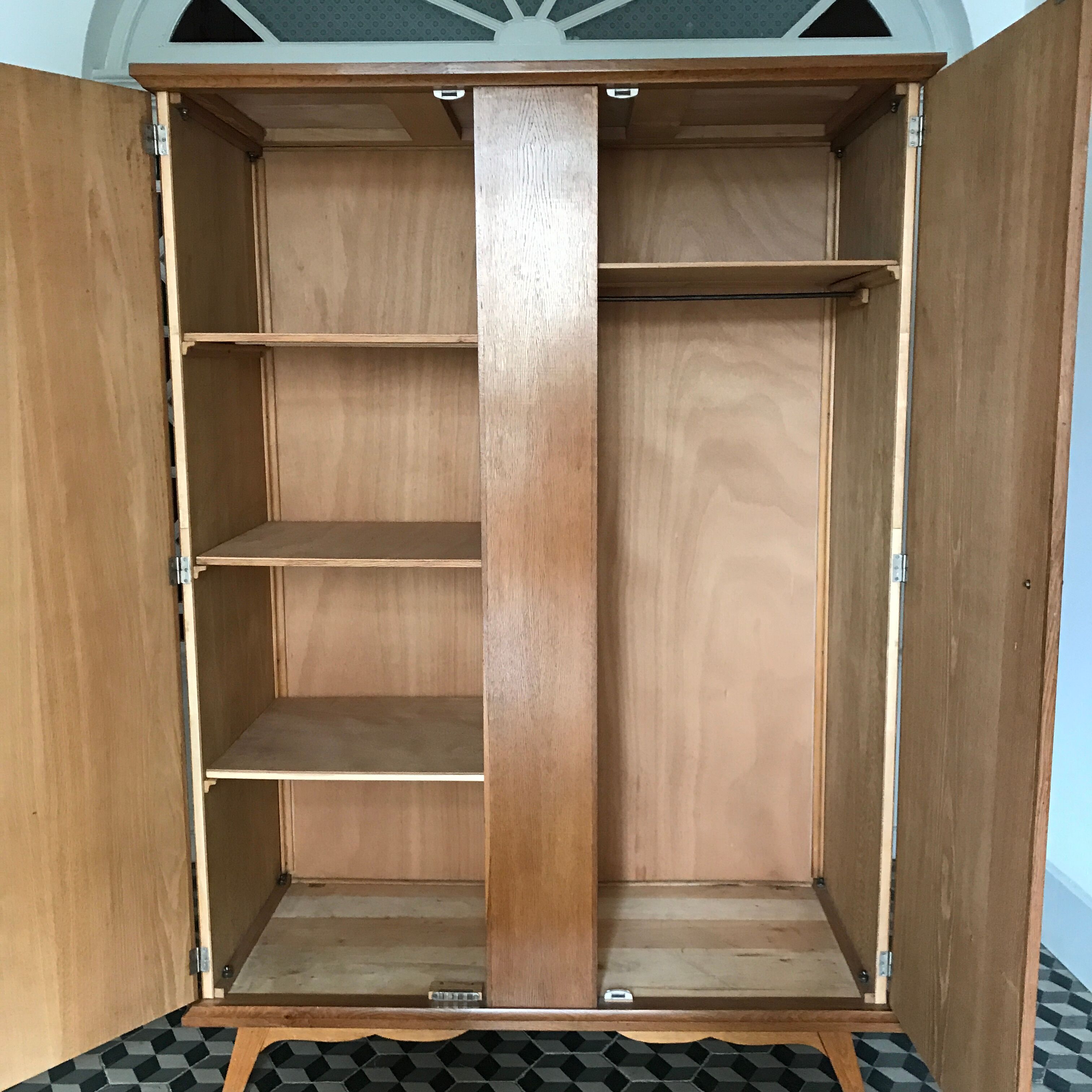 Vintage wooden wardrobe