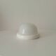 Vintage wall lamp in opaline and lacquered wood