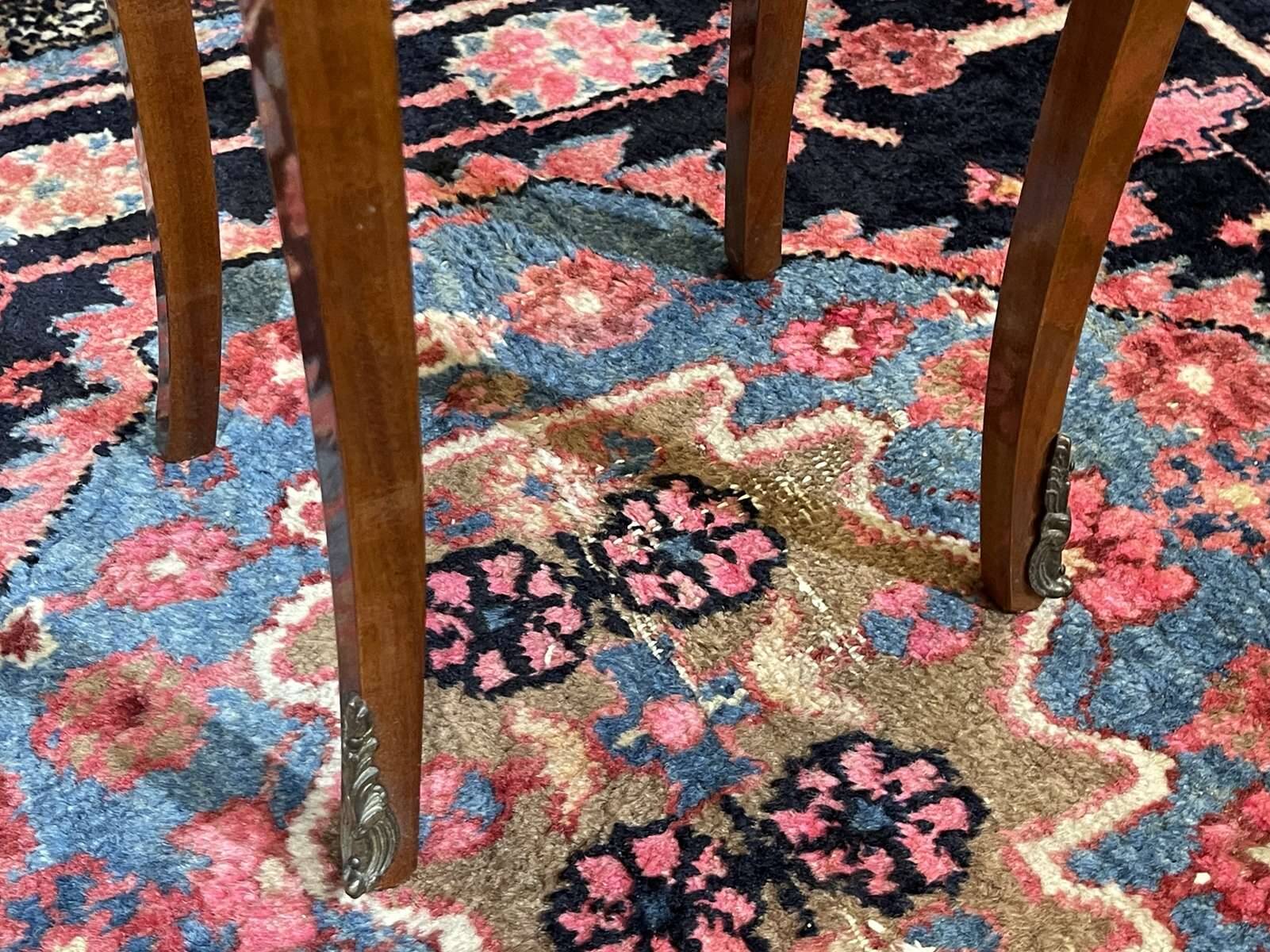 Louis XV style bedside table in rosewood and oak from the 1970s.