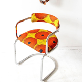 Chaise tubulaire en acier, années 1970