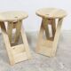 Pair of folding stools designed by Adrian Reed made in the years