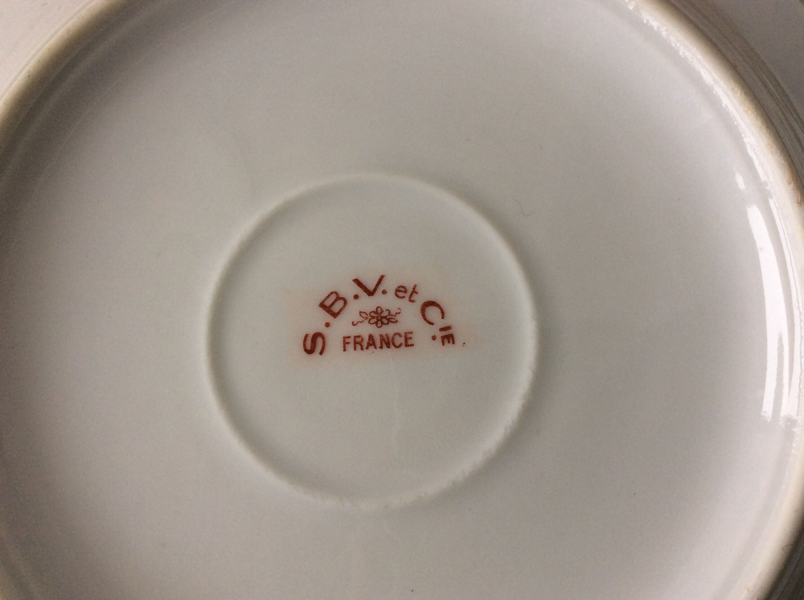 Set of 7 vintage porcelain dessert plates