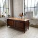 Drapery oak counter 1900