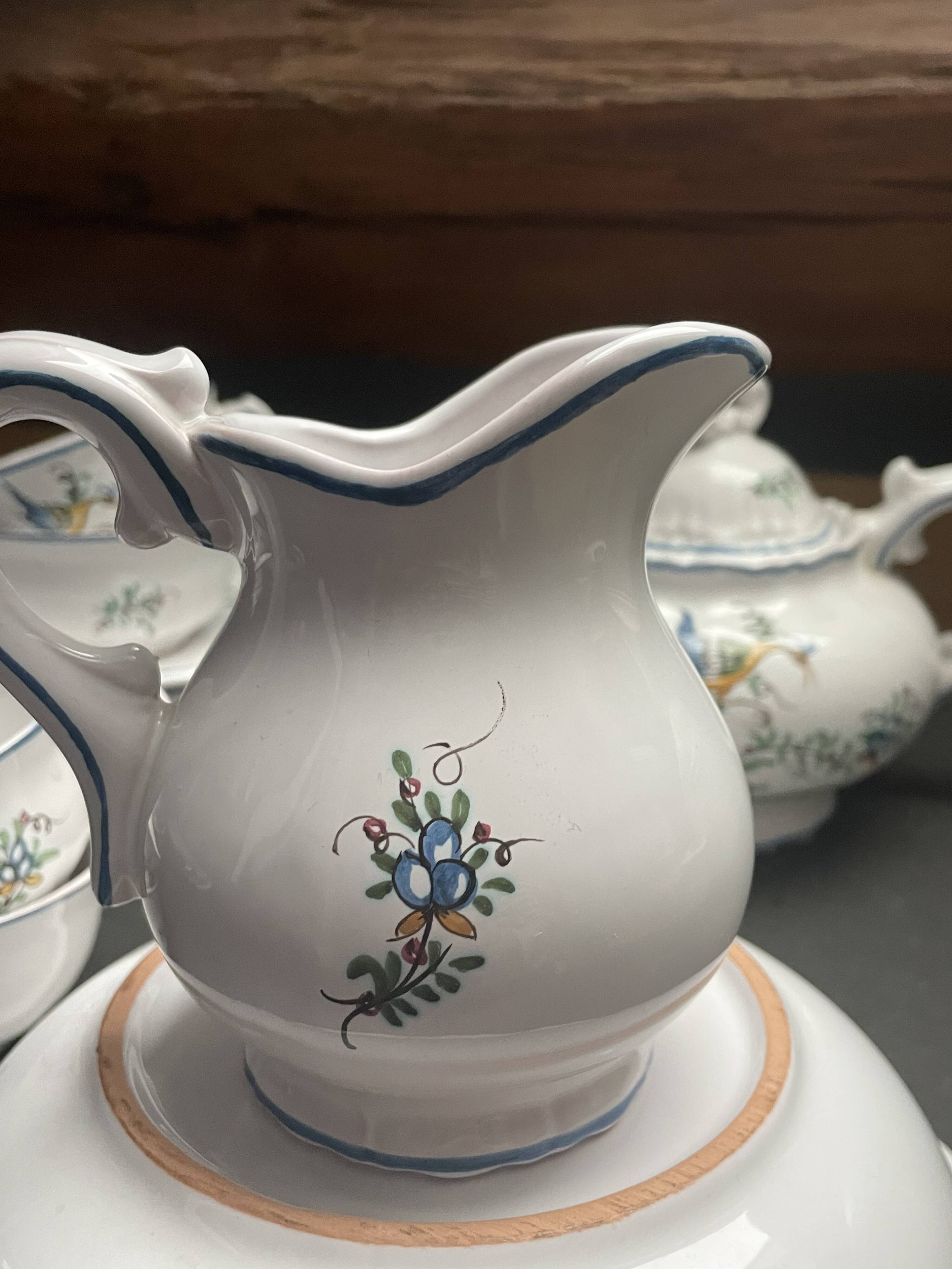 Service cafe ou the faience moustiers