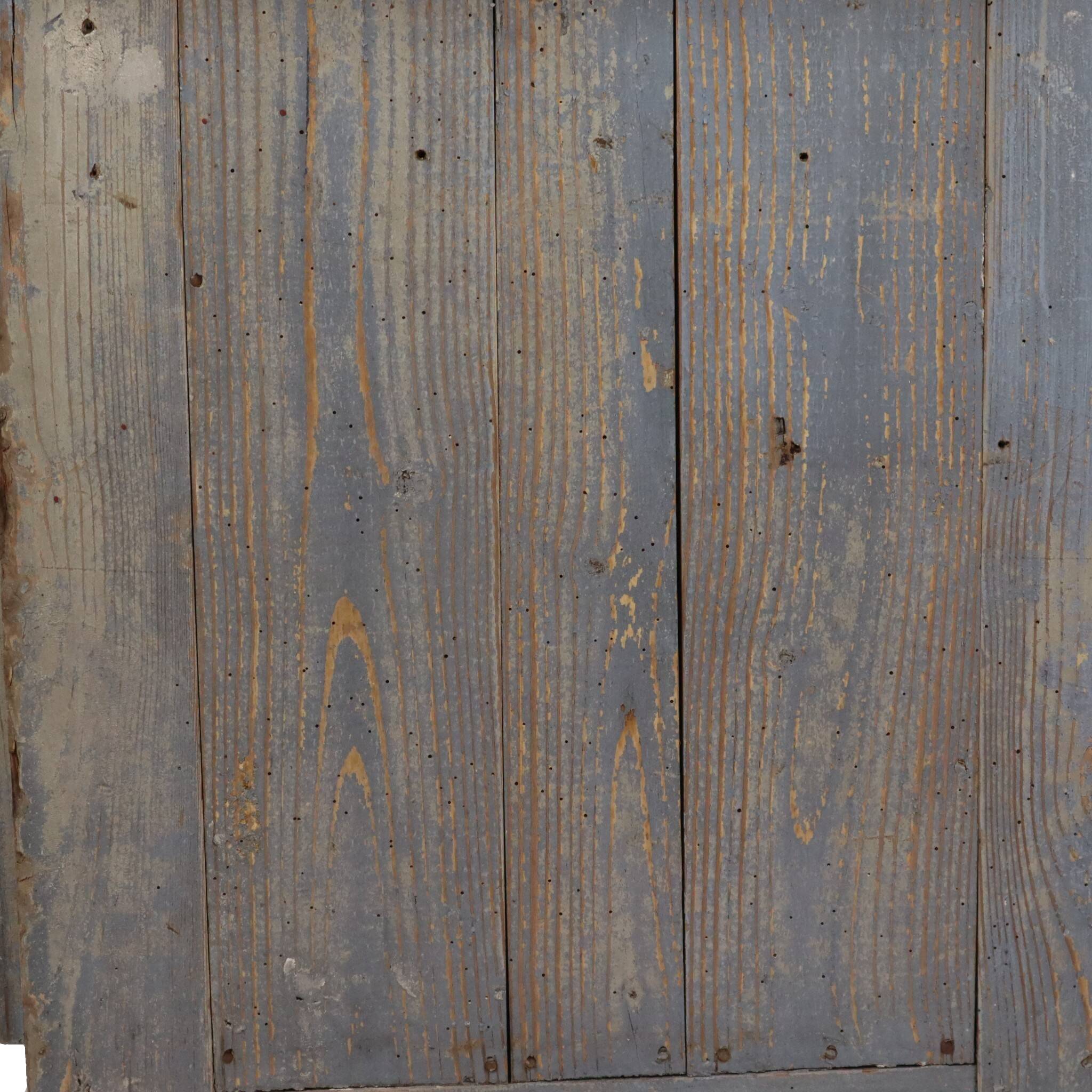 Characterful Old Blue Workbench Sideboard Unique 124cm
