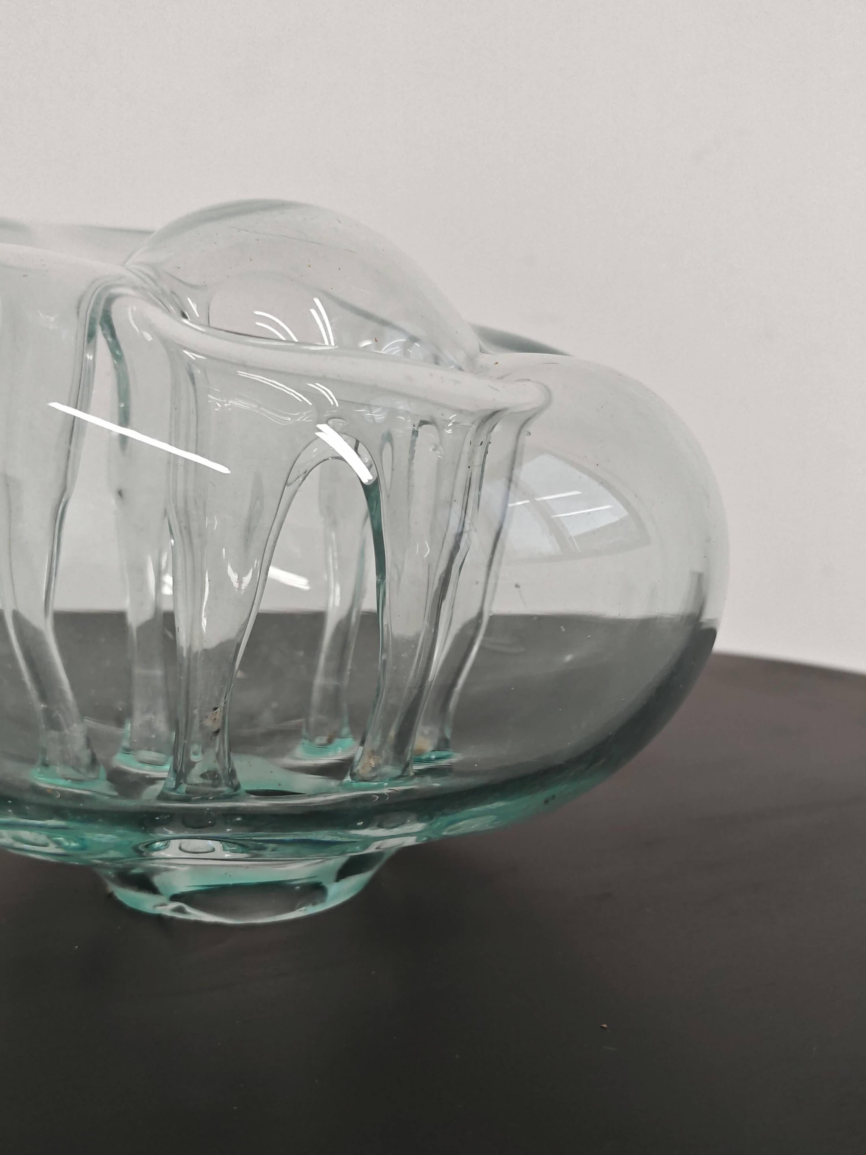 Mid-Century blown glass Ikebana vase by Dragan Drobnjak