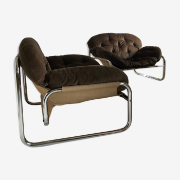 Pair of armchairs by John Bertil Häggström for Swed-Form, 70s