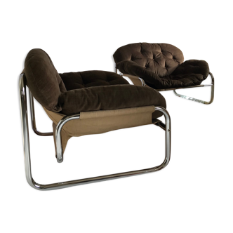 Pair of armchairs by John Bertil Häggström for Swed-Form, 70s