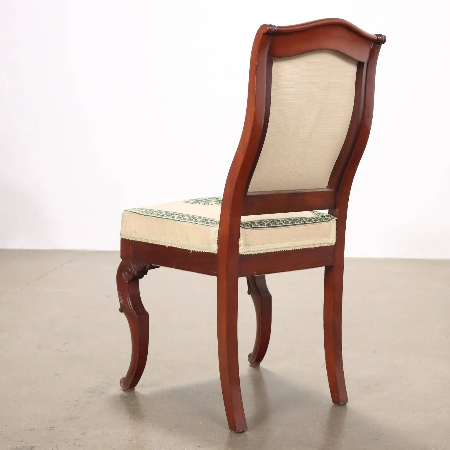 Antique Louis-Philippe mahogany chairs, France, 19th century