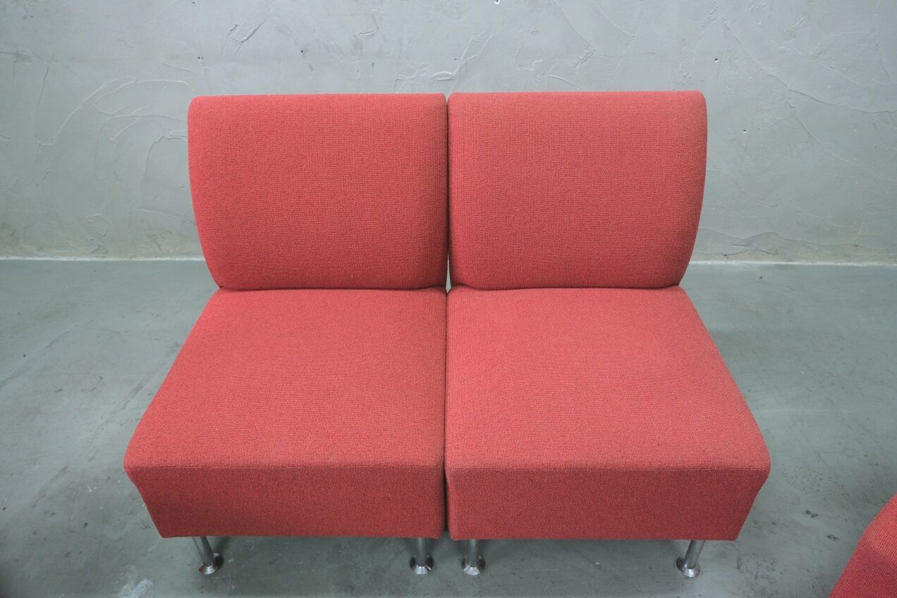 Vintage Finnish Living Room Set from Isku, 1980s, Set of 4