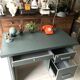 Vintage green metal industrial office