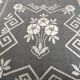 Hand embroidered bed cover with vintage crochet dimension: width -180cm- height -230cm-
