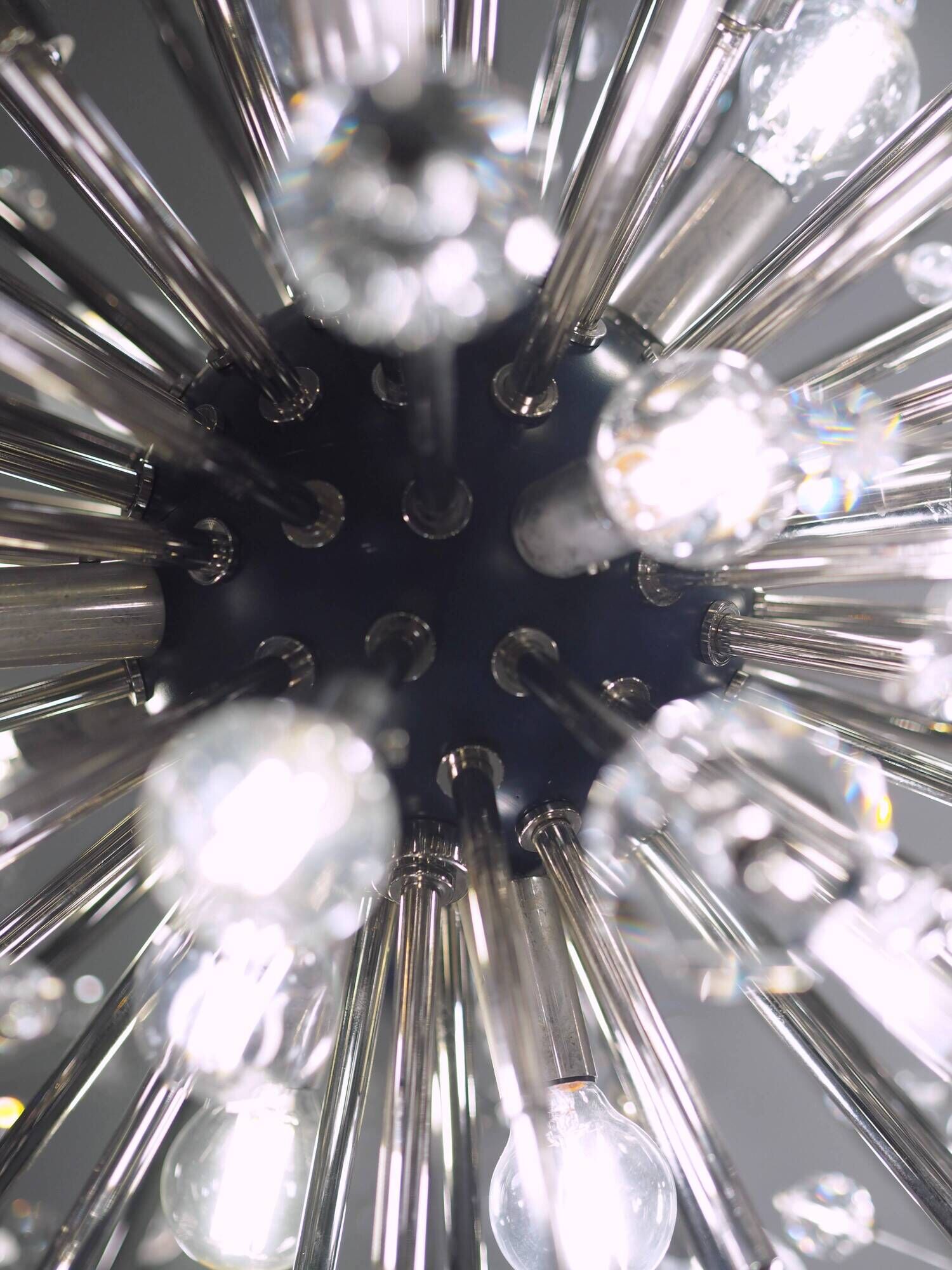 Chandelier "Metropolitan" Met Starburst by Grand J. & L. Lobmeyr, an extremely rare piece.